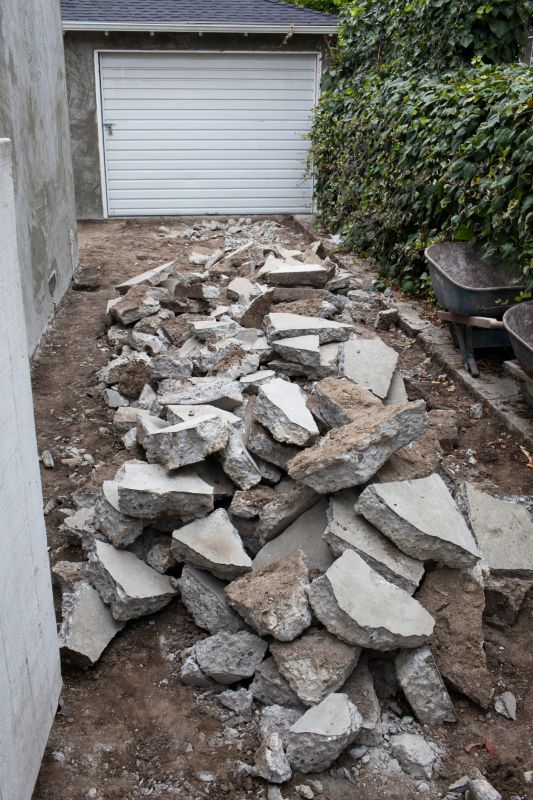 Patio Slab Demolition in Bergen County, NJ